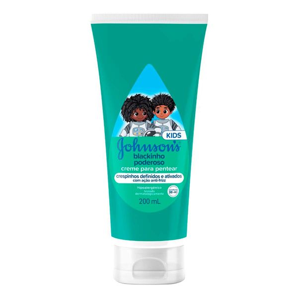 Creme para Pentear Johnson's Kids Blackinho Poderoso 200ml