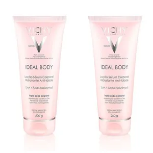 Kit com 2 Unidades de Loção Sérum Hidratante Corporal Vichy Ideal Body Anti-Idade 200g