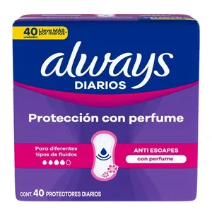 Protetor Diário Always Com Perfume 40 Unidades
