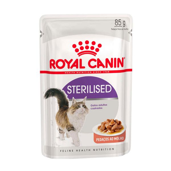 Ração Royal Canin Wet Sterilised 85g Ração Royal Canin Veterinary Diet Feline Wet Sterilised 85g