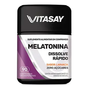 Suplemento Alimentar Vitasay Melatonina Laranja 90 Comprimidos