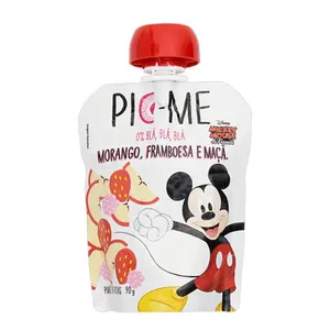 Purê de Frutas Pic Me Disney Morango, Framboesa e Maçã 90g
