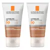 Kit com 2 Unidades de Protetor Solar anti-idade Cor Morena FPS 50 La Roche Posay 40g