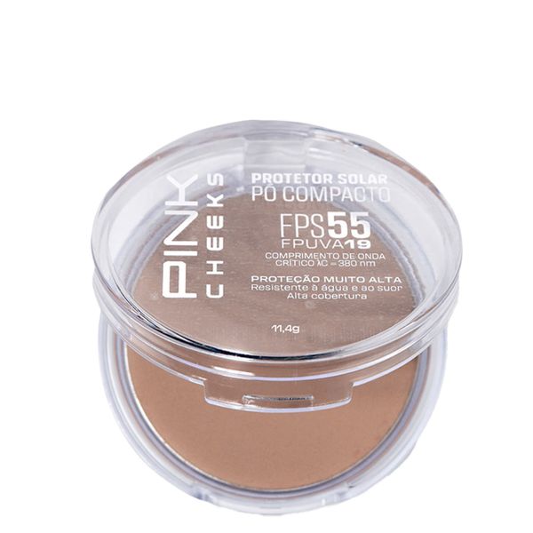 Pó Compacto Pink Cheeks Proteção Solar com Maquiagem Fps55 Fpuva19 Cor P30 11,4g Cor P30