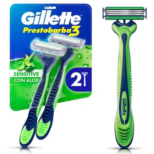 Aparelho De Barbear Gillette Prestobarba3 Sensitive 2 Unidades