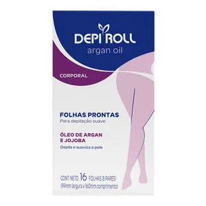 Folha Depilatória Corporal Depi Roll Argan Oil 16 Unidades