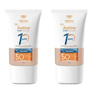 Kit com 2 Unidades de Protetor Solar Actine One Colors FPS50 Tom 1 40g