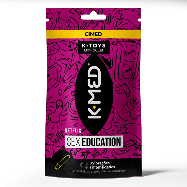 Mini Bullet Vibrador K-Med Sex Education Roxo K-Toys 1 Unidade
