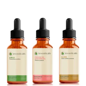 Kit de óleos Amla , Folha da Goiabeira e semente de Ojon - 30ml cada