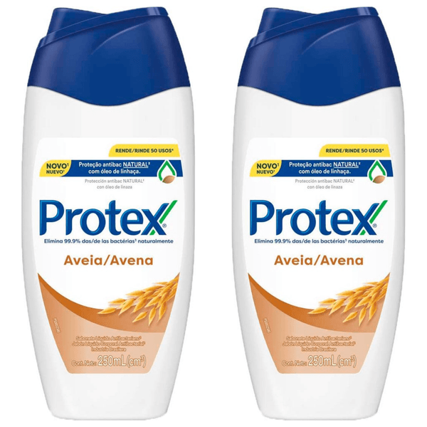 Kit com 2 Unidades de Protex Sabonete Líquido 250ml Aveia