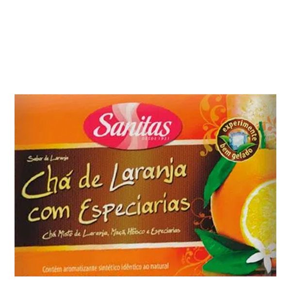 Chá Sanitas Laranja com Especiarias 10 Saquinhos