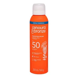 Protetor Solar Aerossol FPS 50 Cenoura & Bronze Frasco 200ml Spray