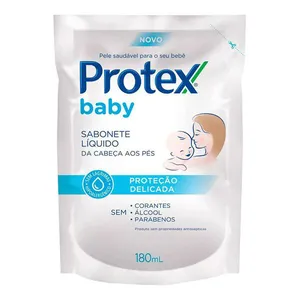Sabonete Líquido Infantil para bebês Protex Baby Delicate Care 180ml Refil