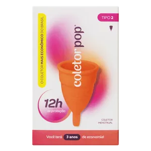 Coletor Menstrual Coletor Pop Tipo 2 1 Unidade
