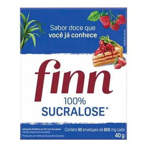 Adoçante em Pó Finn Sucralose 50 Sachês
