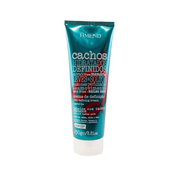 Leave-in Amend Cachos Definição Cabelos Cachos Fechados 250g