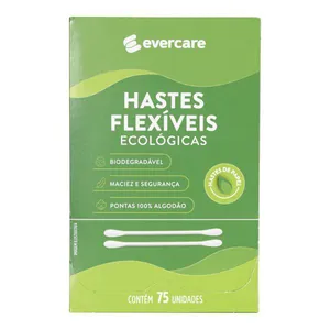 Hastes Flexíveis Ever Care Ecológicas 75 Unidades