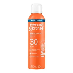 Protetor Solar Aerossol FPS 30 Cenoura & Bronze Frasco 200ml Spray