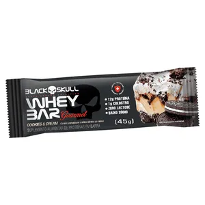 Barra De Proteína Black Skull Cookies & Cream 45g