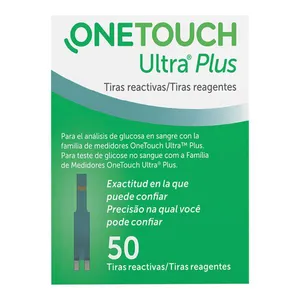 Tiras De Glicemia Onetouch Ultra Plus 50 Unidades