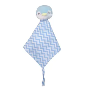 Naninha e Pelúcia Para Bebê Buddy's Bichinhos - MaxiBaby - Pinguim Azul