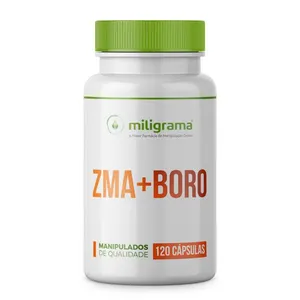 ZMA (Zinco + Magnésio +Vitamina B6) + Boro 120 Cápsulas