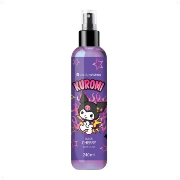 Body Splash Cia da Natureza Kuromi Black Cherry 240ml