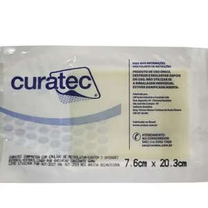 Compressa De Petrolatun Curatec 7,6x20 C/ 3 Unidades