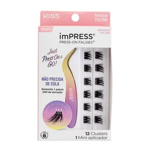 Cílios Postiços imPRESS Mini KIT Refinado Volume - Kiss New York Refinado Volume