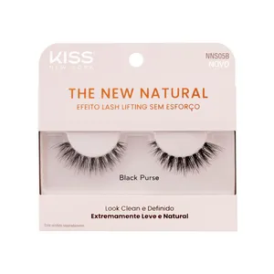 Cílios Postiços The New Natural Black Purse - Kiss New York Black Purse Preto