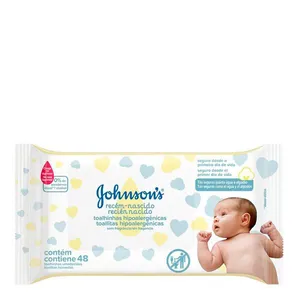 Lenço Umedecido Johnson's Baby Recém-Nascido Sem Fragrância 48 Unidades