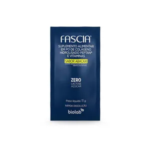 Suplemento Alimentar Fascia Colágeno Biolab Sabor Abacaxi 11g 30 Sachês