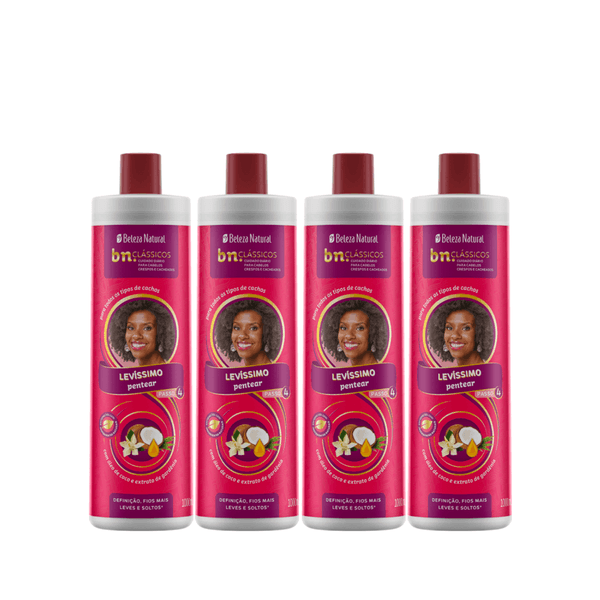 Kit Creme de Pentear Levíssimo 1l (4 itens) | bn.Cachos