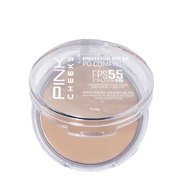 Pó Compacto Pink Cheeks Proteção Solar com Maquiagem Fps55 Fpuva19 Cor P10 11,4g Cor P10