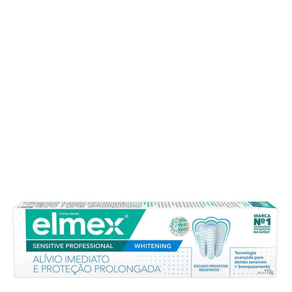 Pasta de Dente Elmex Sensitive Professional Whitening Dentes Sensíveis 110g