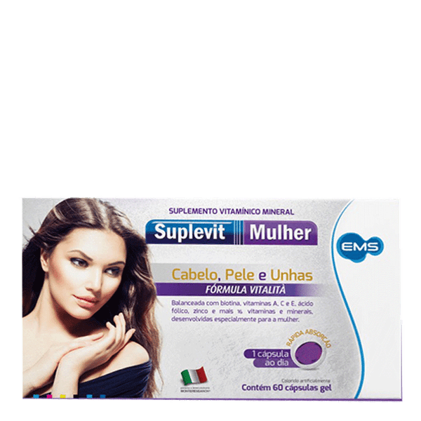 Suplemento Alimentar Suplevit Mulher EMS 60 Cápsulas