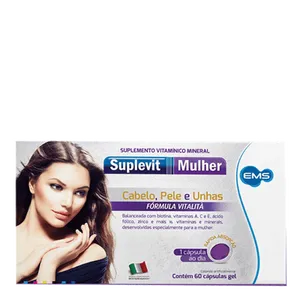 Suplemento Alimentar Suplevit Mulher EMS 60 Cápsulas