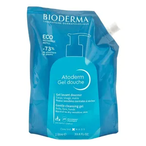 Gel de Banho Bioderma Atoderm Gel Douche Higiene Diária Antirressecamento 1l Refil