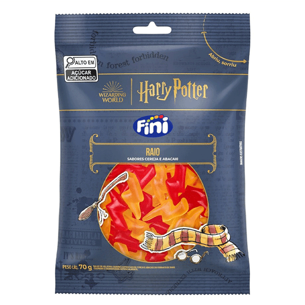 Bala de Gelatina Fini Raio 70g