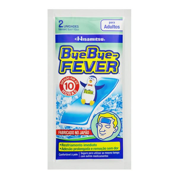 Adesivo Para Febre Bye Bye-Fever Hisamitsu 2 Unidades
