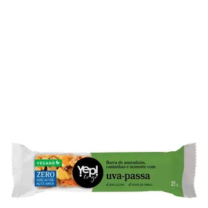 Barra de Castanhas Yep To Go Uva Passa Zero 25g