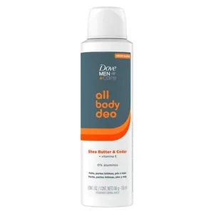 Desodorante Corporal Dove Men+Care All Body Deo Shea Butter & Cedar 150ml Aerossol