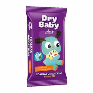 Toalha Umedecida Dry Baby Plus Flow Pack c/50 Unidades