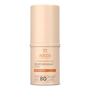 Protetor Solar Facial Adcos FPS 80 Alta Cobertura Peach 17g Stick