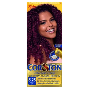 Tinta de Cabelo Niely Cor&Ton 8.26 Marsala Açaí