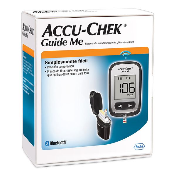 Glicosimetro Accu Chek Guide Me Com 10 Unidades