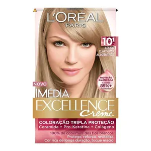 Tinta de Cabelo L’Oréal Paris Imédia Excellence 10.1 Louro Claríssimo Acinzentado