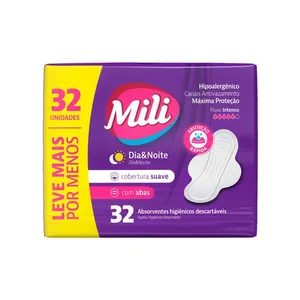 Absorvente Mili Dia&Noite C/Abas 32 Unidades