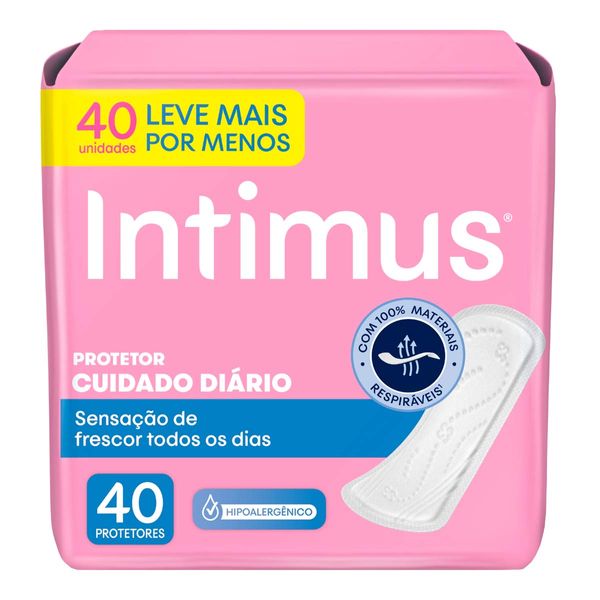 Absorvente Protetor Diário Intimus® Cuidado Diário 40 unidades