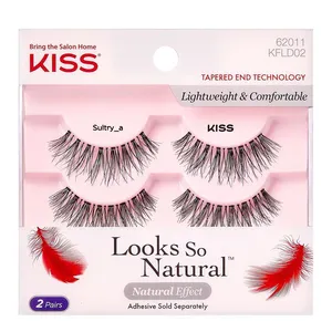 Cílios Postiços Kiss New York Looks So Natural Sultry 2 Pares